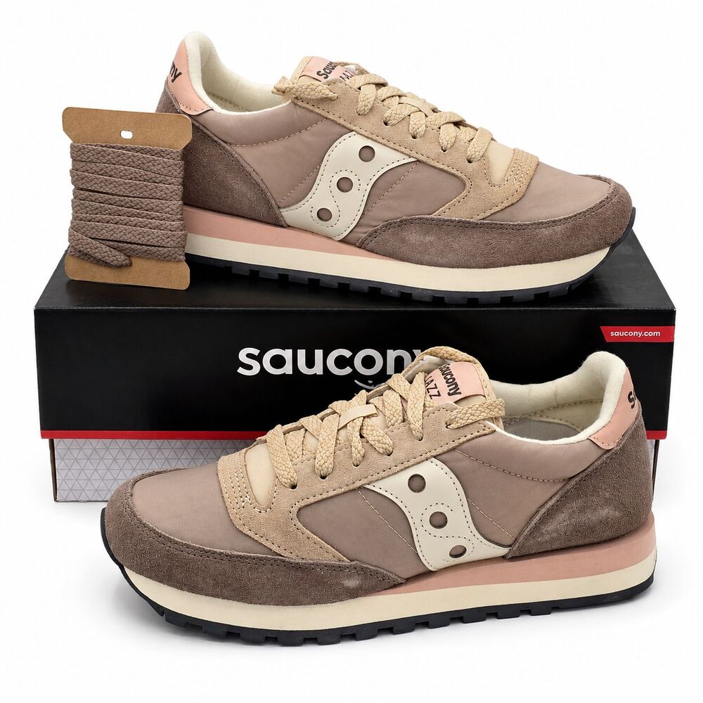 Saucony Jazz Original Women's 8.5 Tan Pink Retro Sneakers New With Box